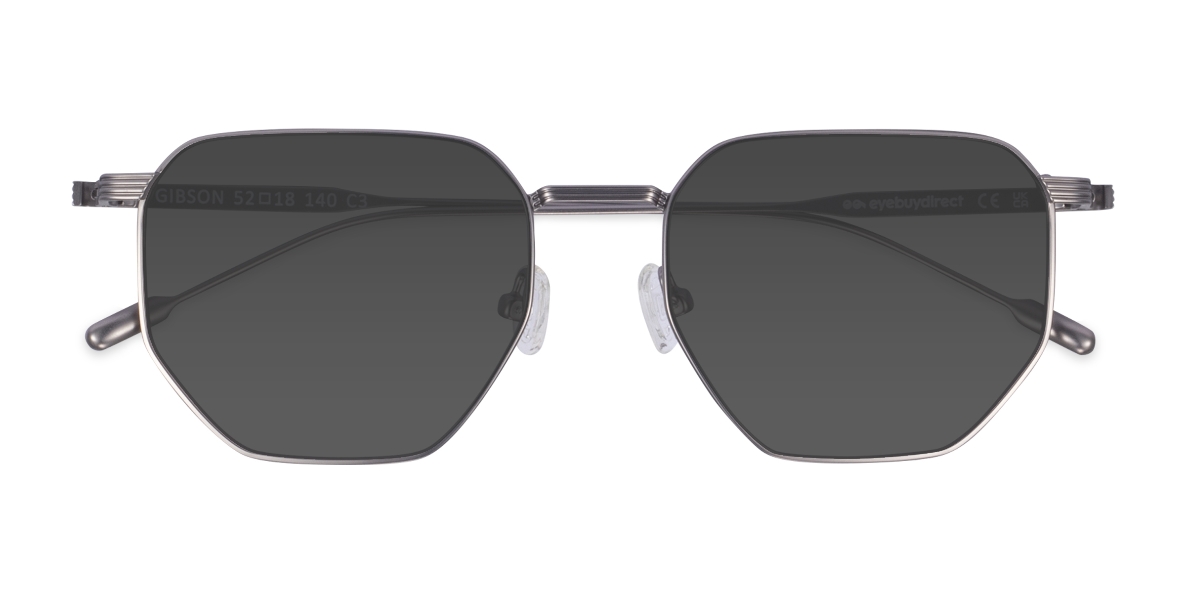 Argenté Gibson -  Métal Lunettes de soleil