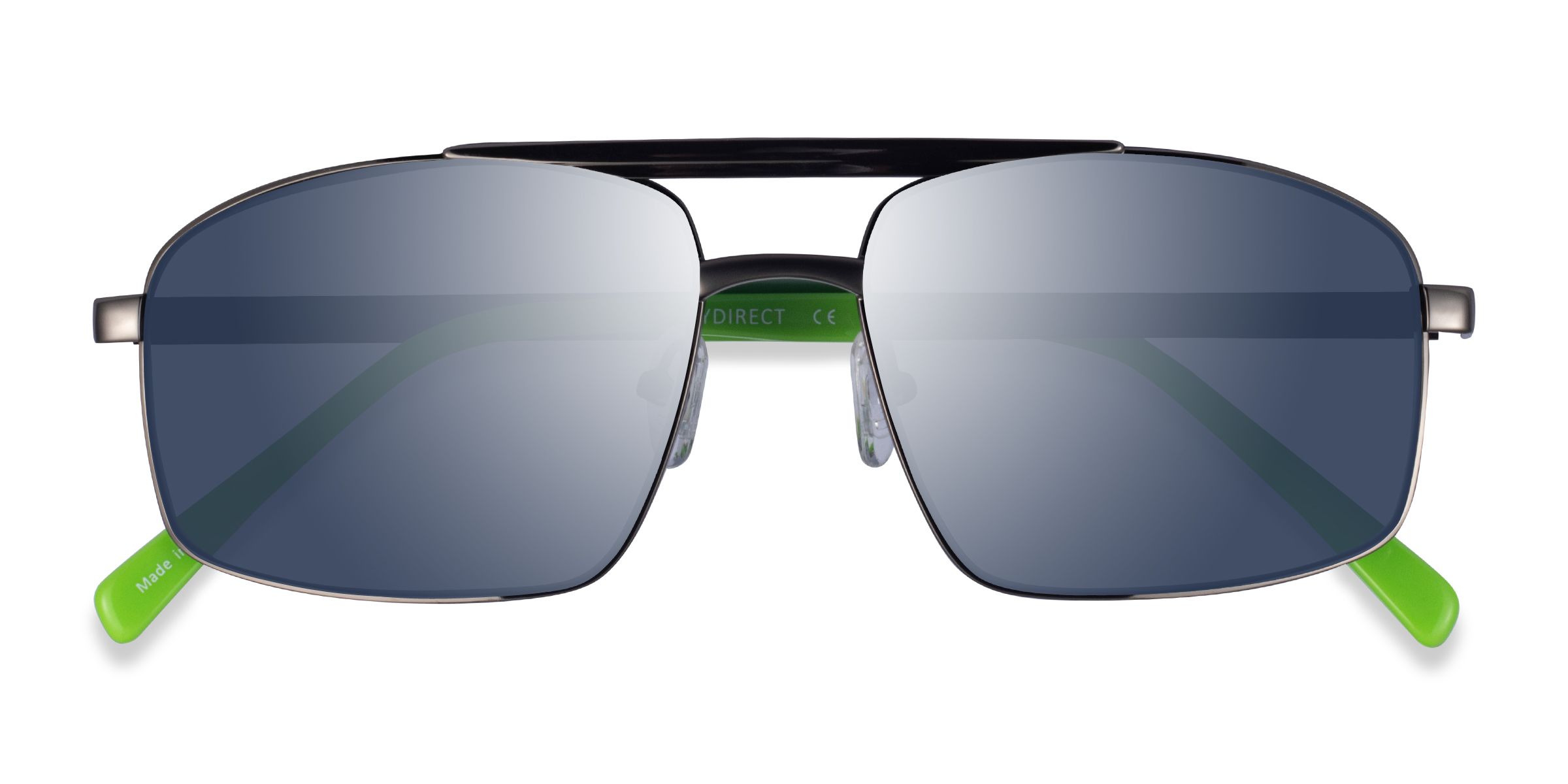 Gunmetal Green Punt -  Acétate Lunettes de soleil