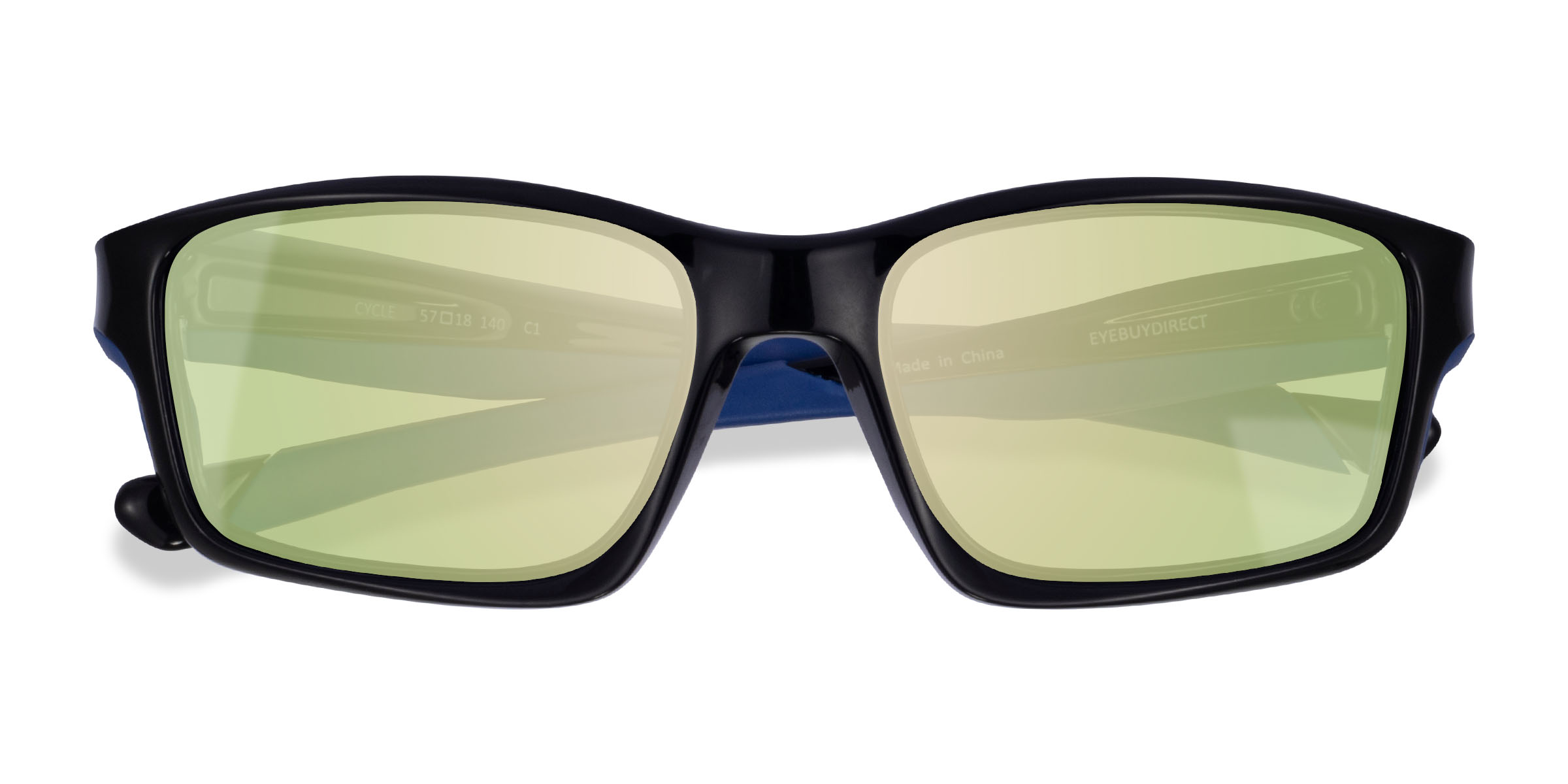 Black Blue Cycle -  Plastic Sunglasses