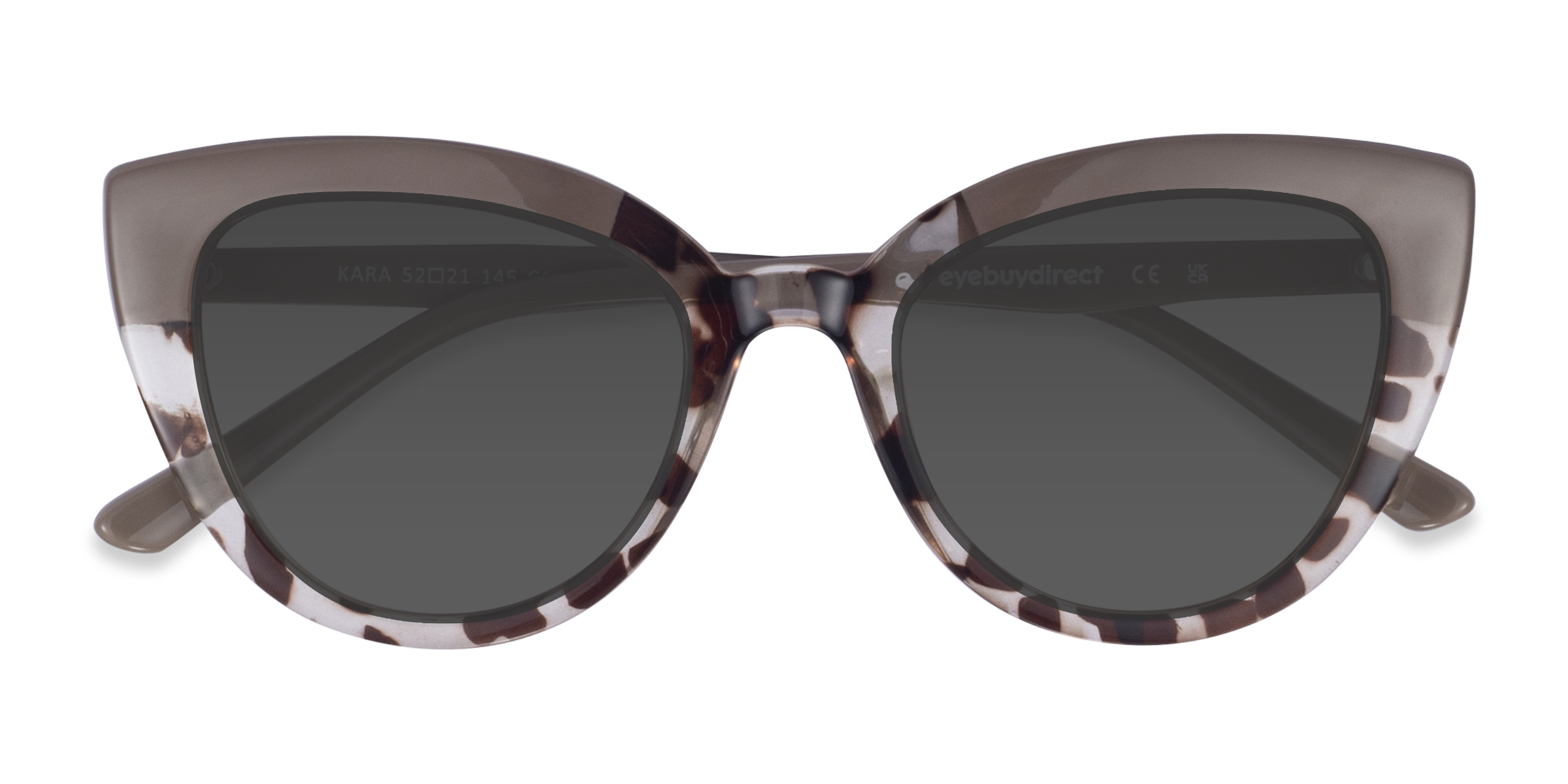 Tortoise Brown Kara -  Plastic Sunglasses