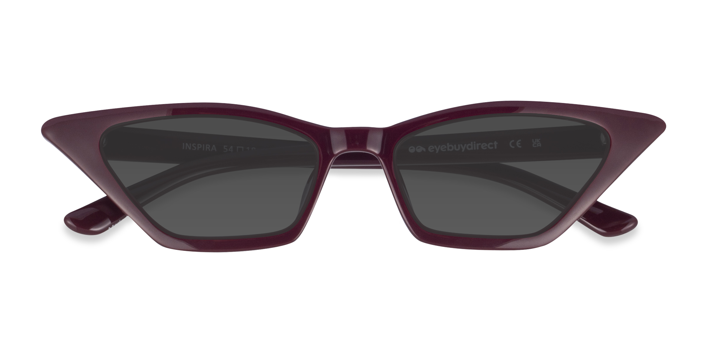 Burgundy  Inspira -  Plastic Sunglasses