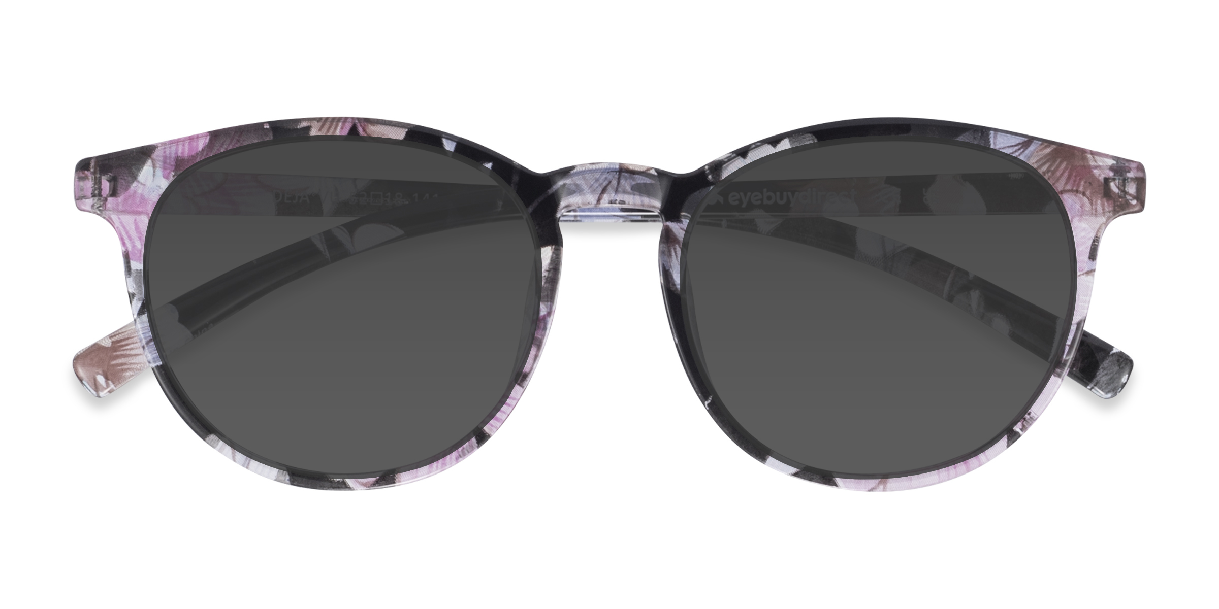 Blue/Floral Deja Vu -  Plastique Lunettes de soleil