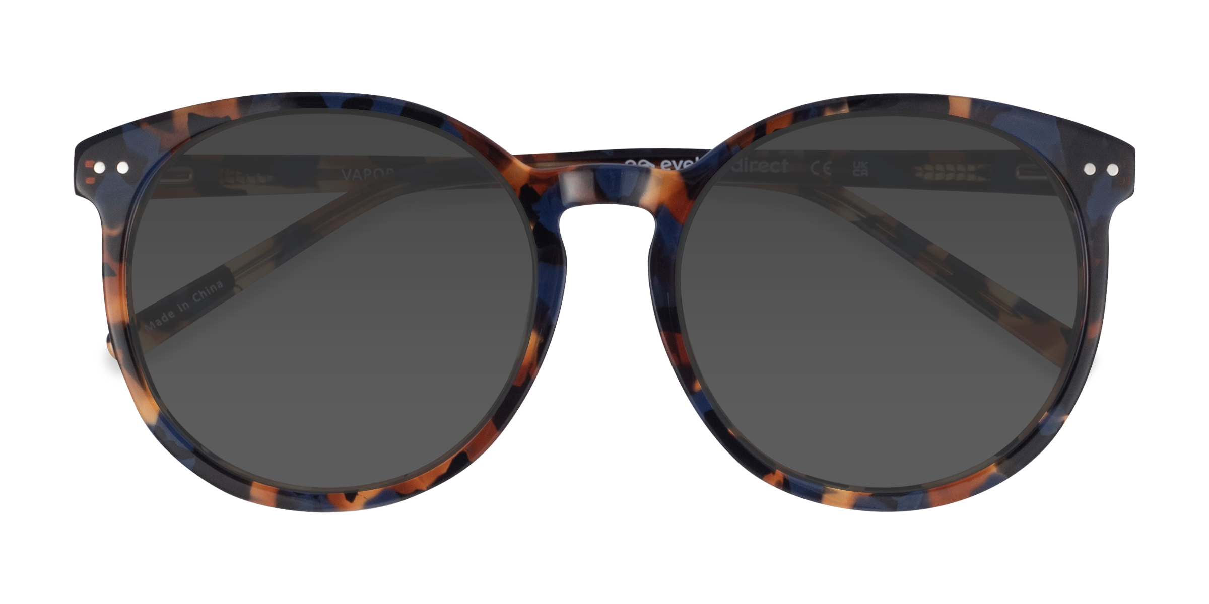 Blue Floral Vapor -  Acetate Sunglasses
