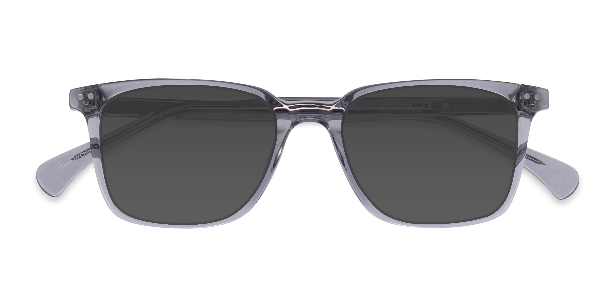 Clear Gray Luck -  Acetate Sunglasses