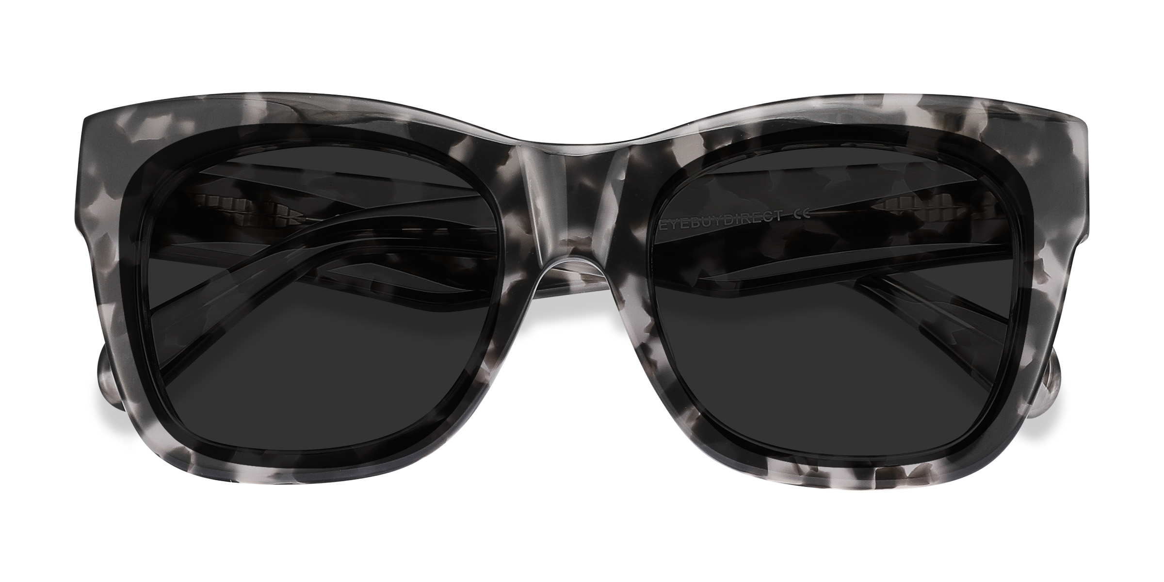 Gray Floral Calico -  Acetate Sunglasses