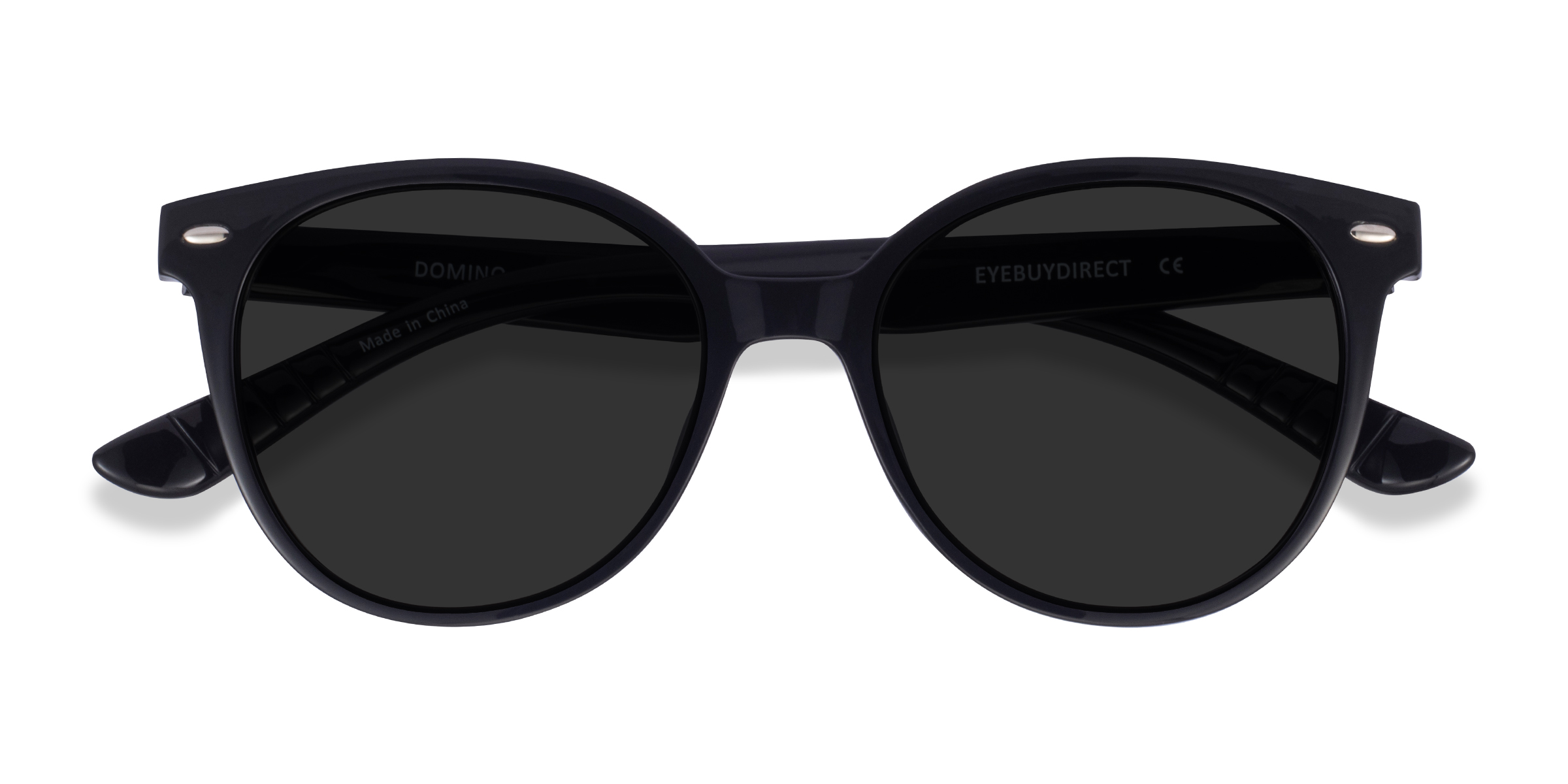 Noir Domino -  Plastique Lunettes de soleil