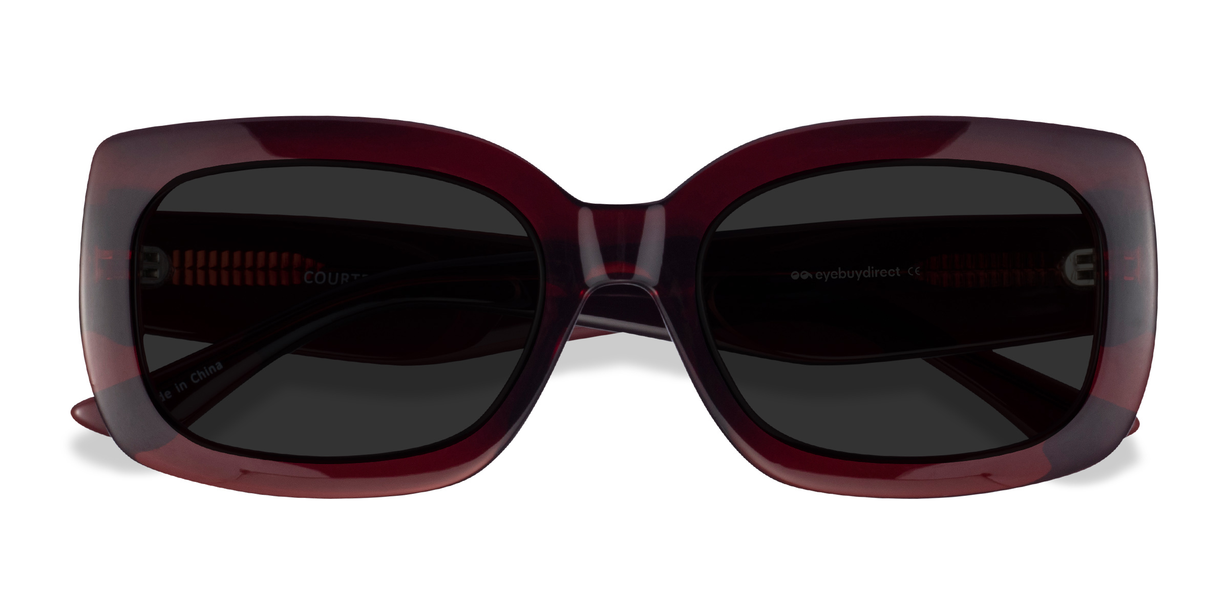 Burgundy Courteney -  Plastique Lunettes de soleil