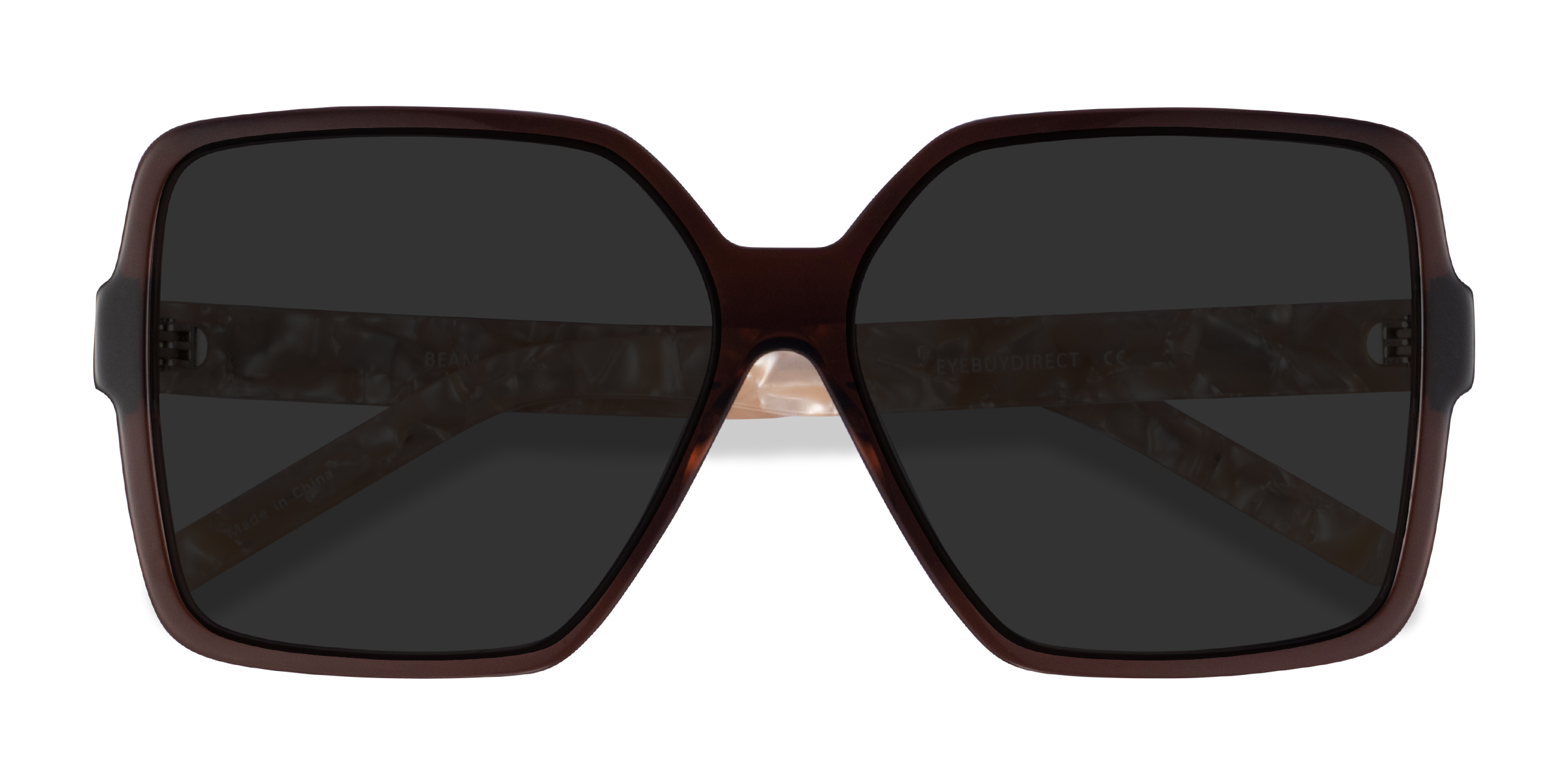 Clear Brown Champagne Beam -  Acetate Sunglasses