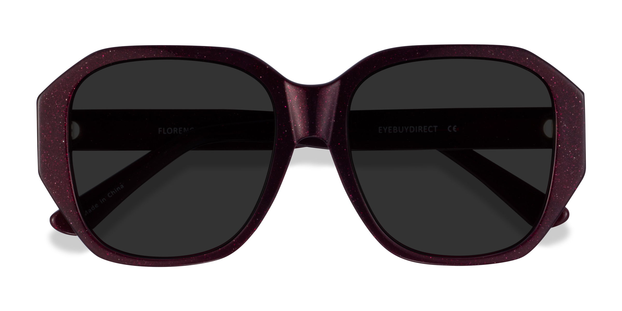 Shiny Burgundy Florence -  Acétate Lunettes de soleil