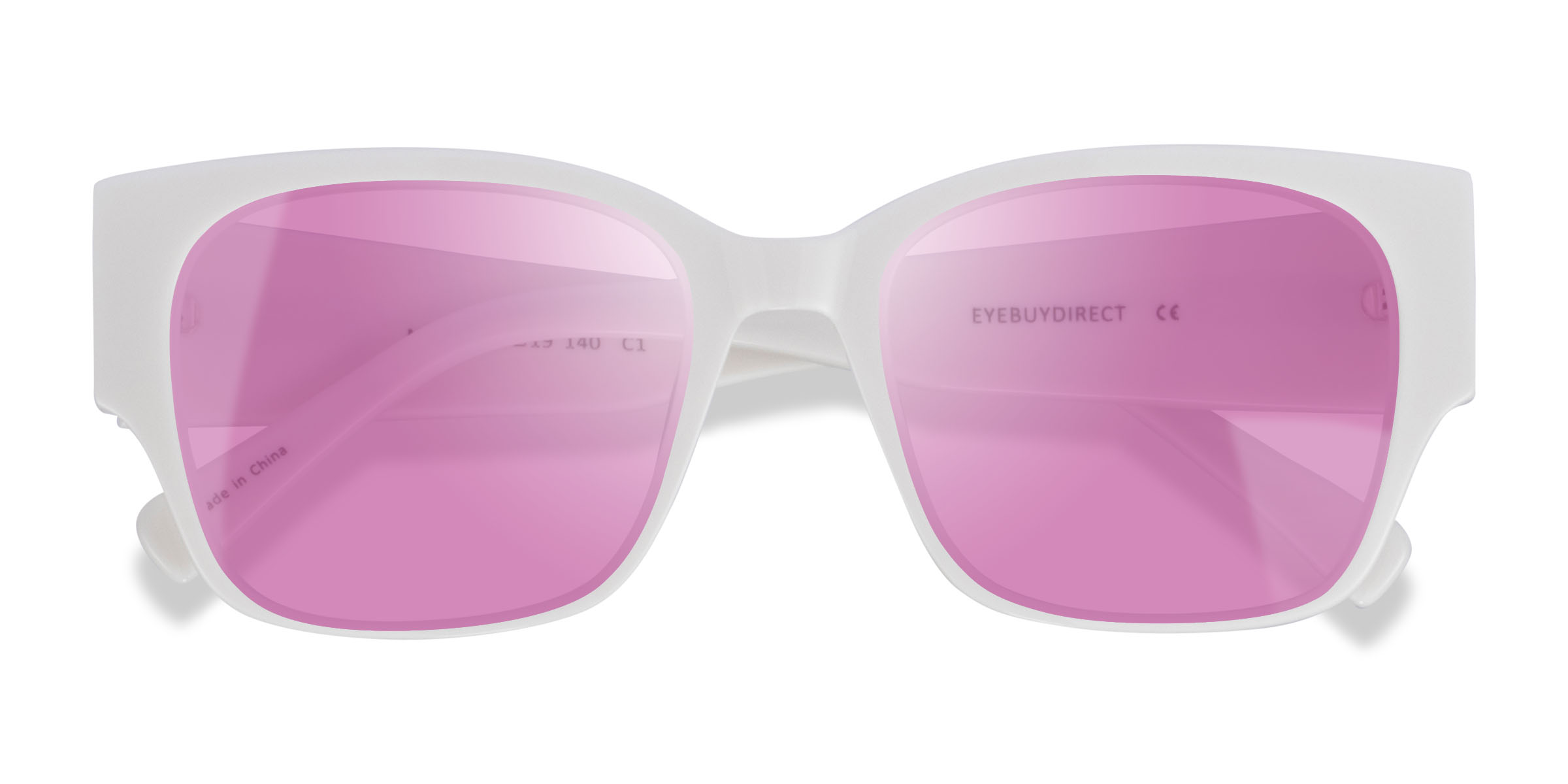 White Myla -  Acetate Sunglasses