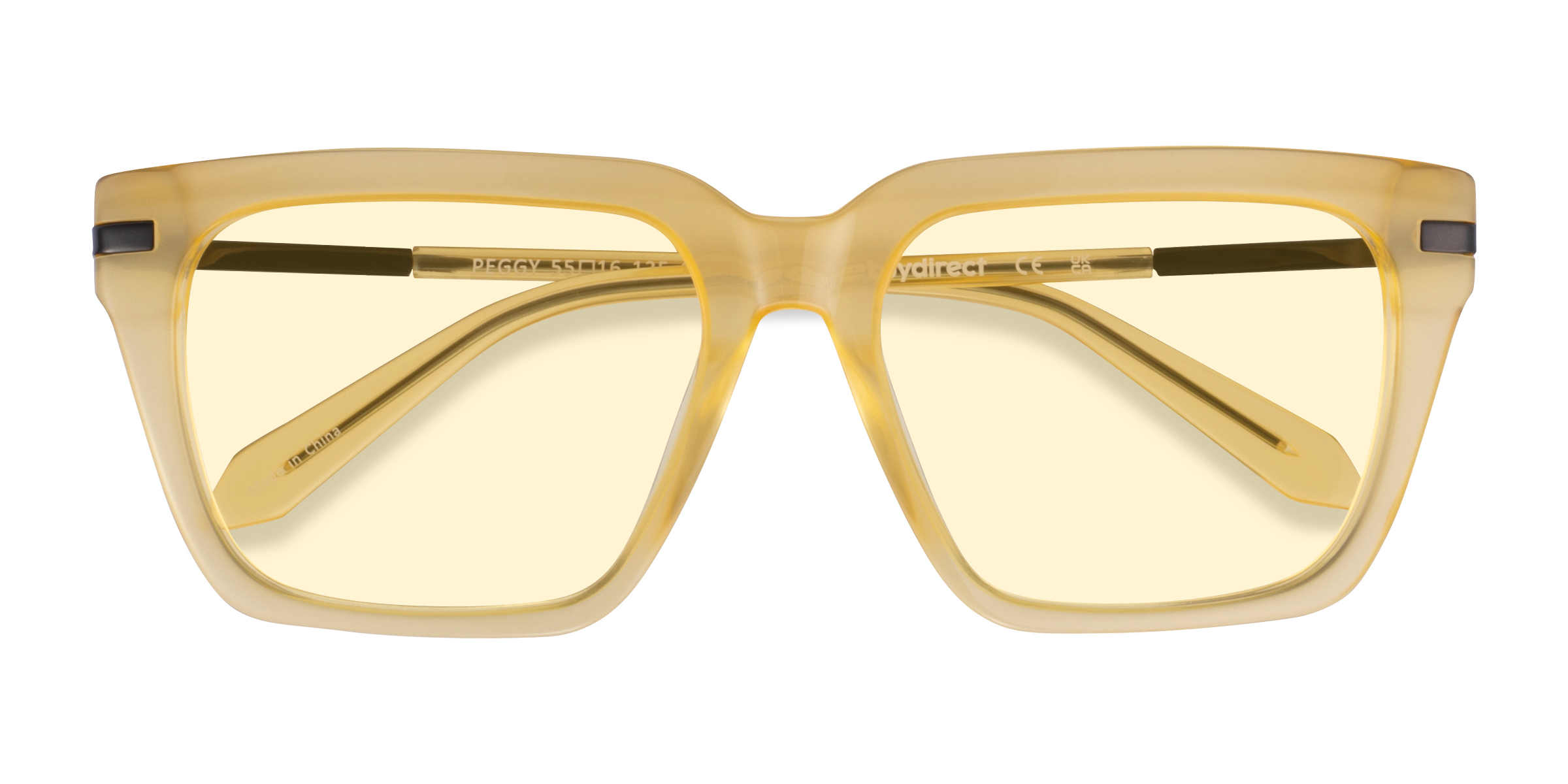 Milky Yellow Peggy -  Acetate Sunglasses