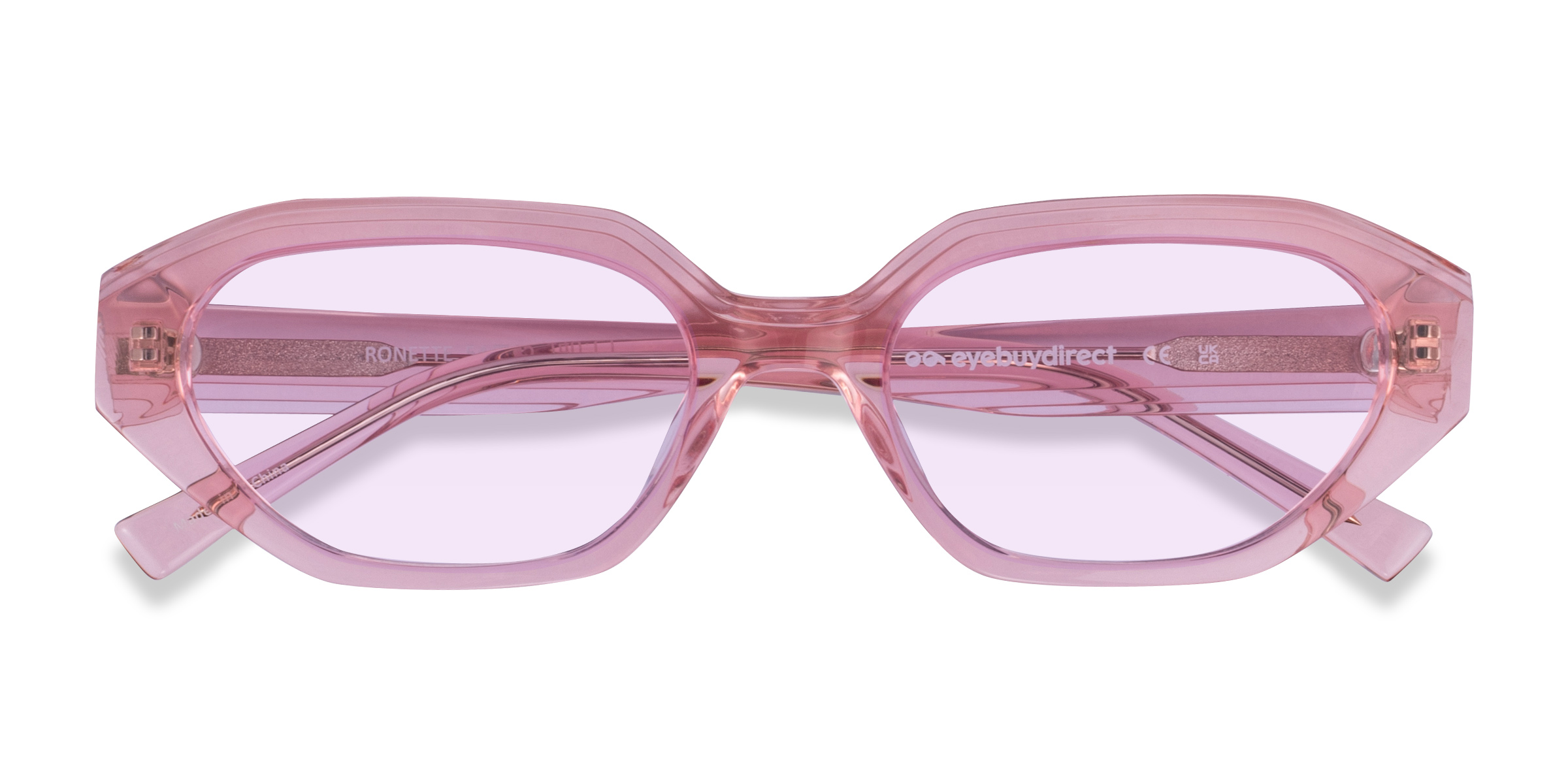 Crystal Peach Ronette -  Acétate Lunettes de soleil