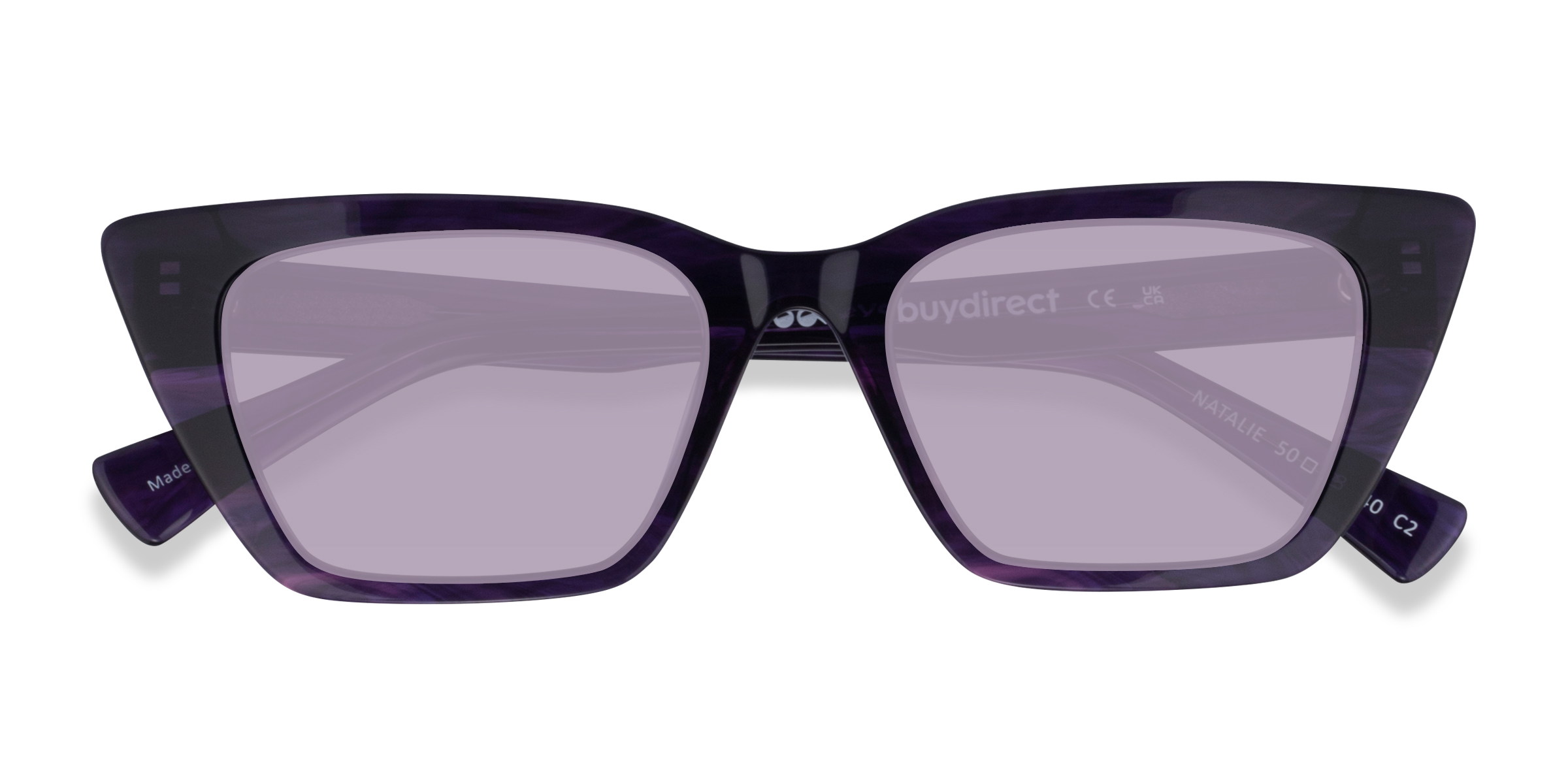 Violet Natalie -  Acétate Lunettes de soleil