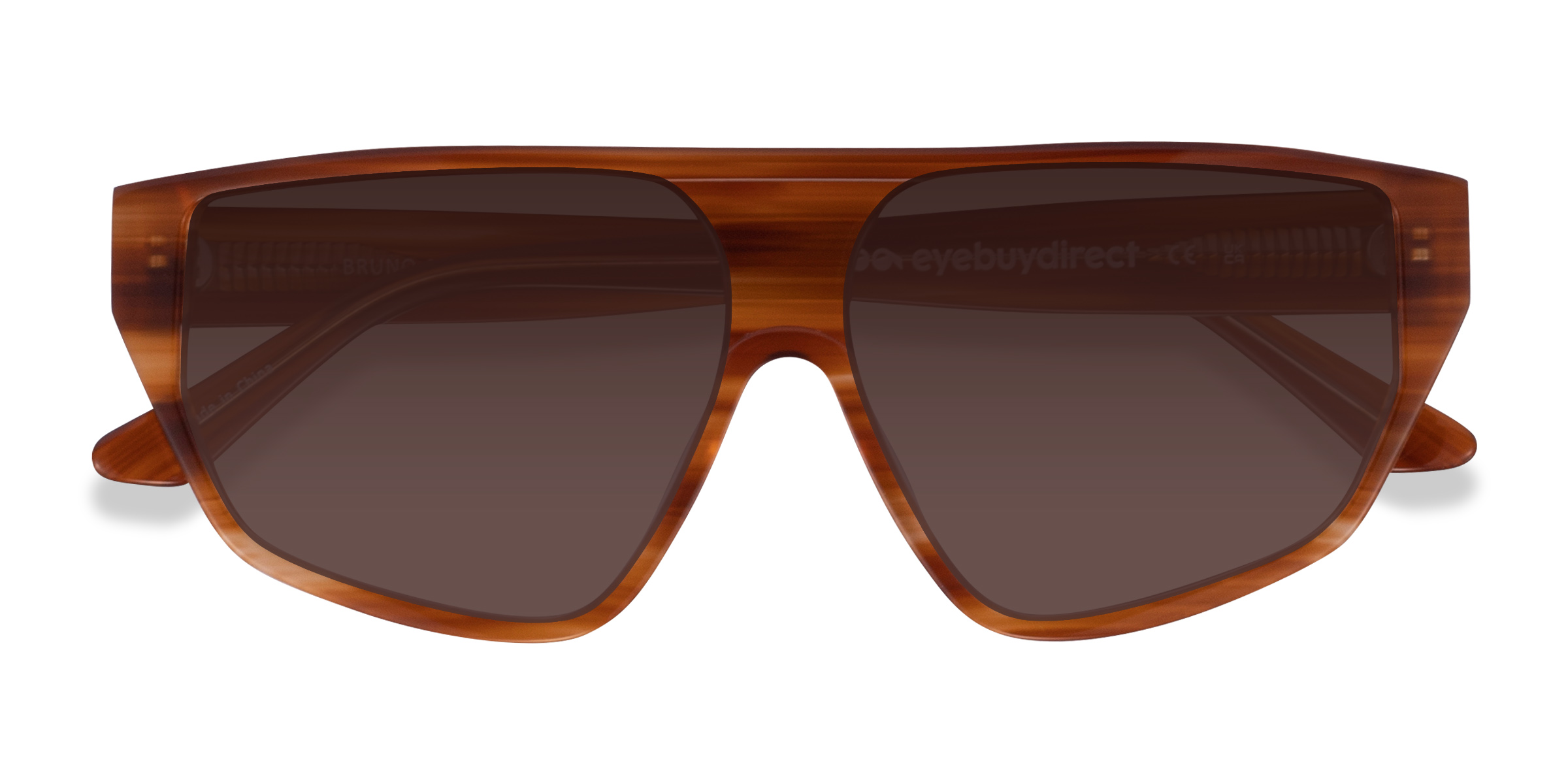 Striped Brown Bruno -  Acetate Sunglasses
