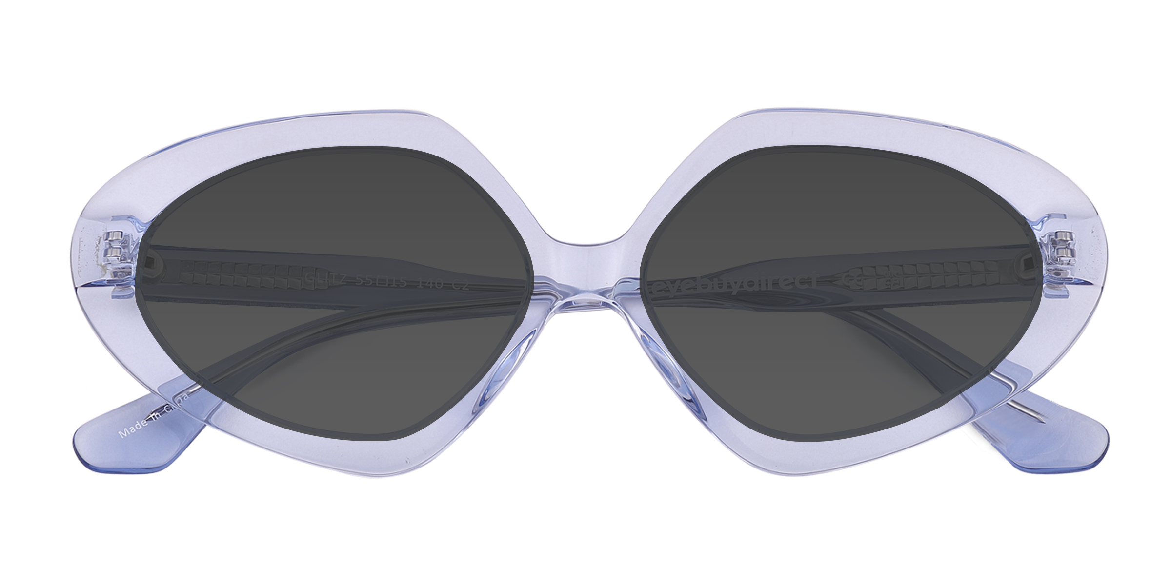 Crystal Blue Glitz -  Acetate Sunglasses
