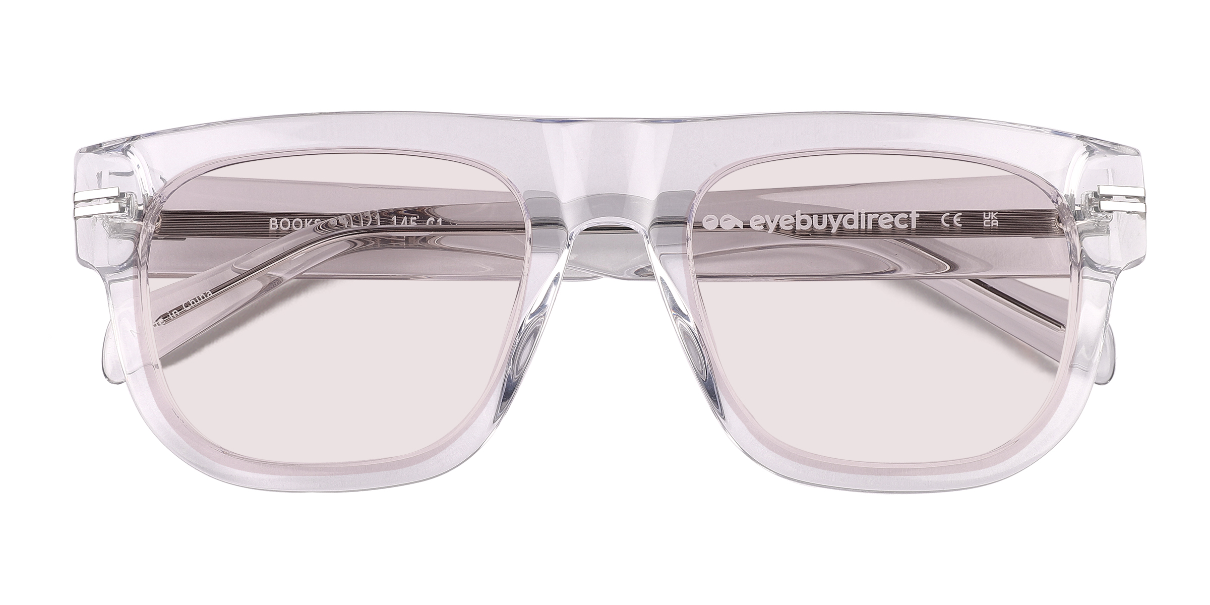 Clear Crystal Books -  Acetate Sunglasses