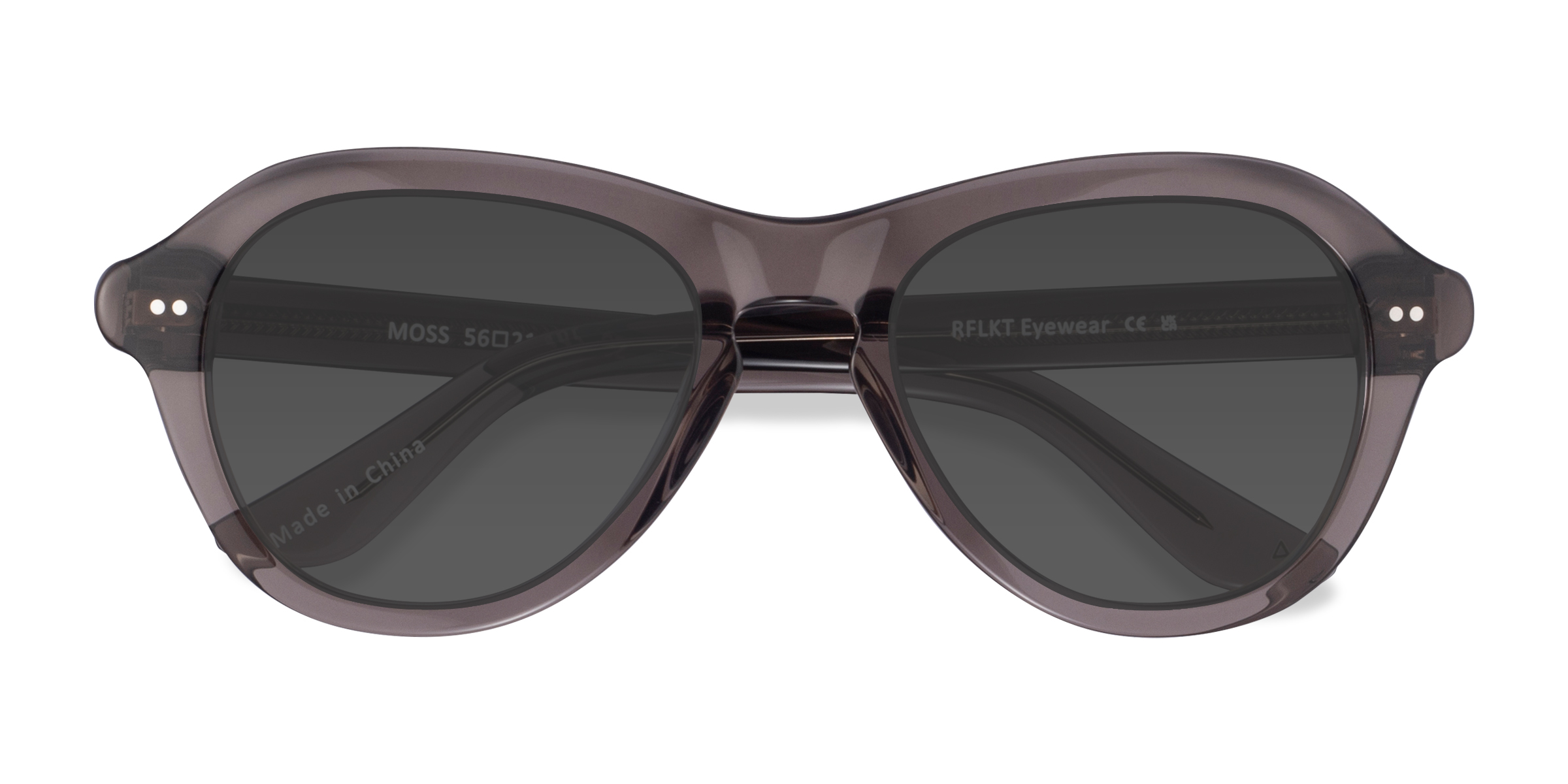 Crystal Gray Moss -  Acétate Lunettes de soleil