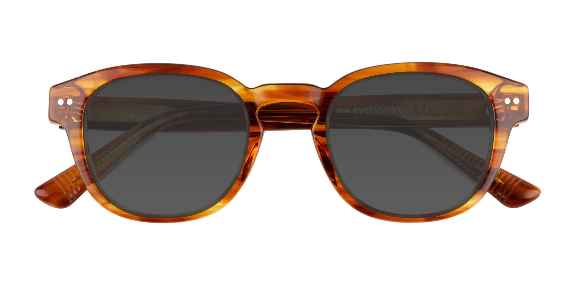 Striped Tortoise Carrie -  Acetate Sunglasses