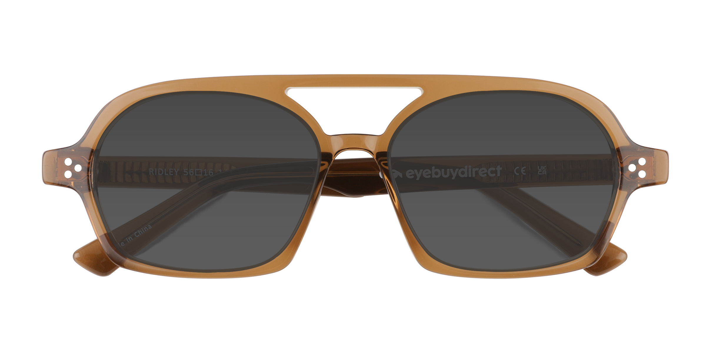 Clear Brown Ridley -  Acetate Sunglasses