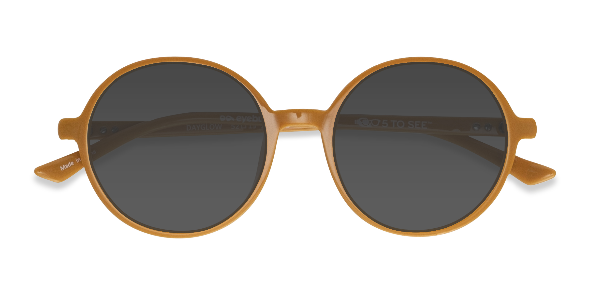 Brown Dayglow -  Plastic Sunglasses