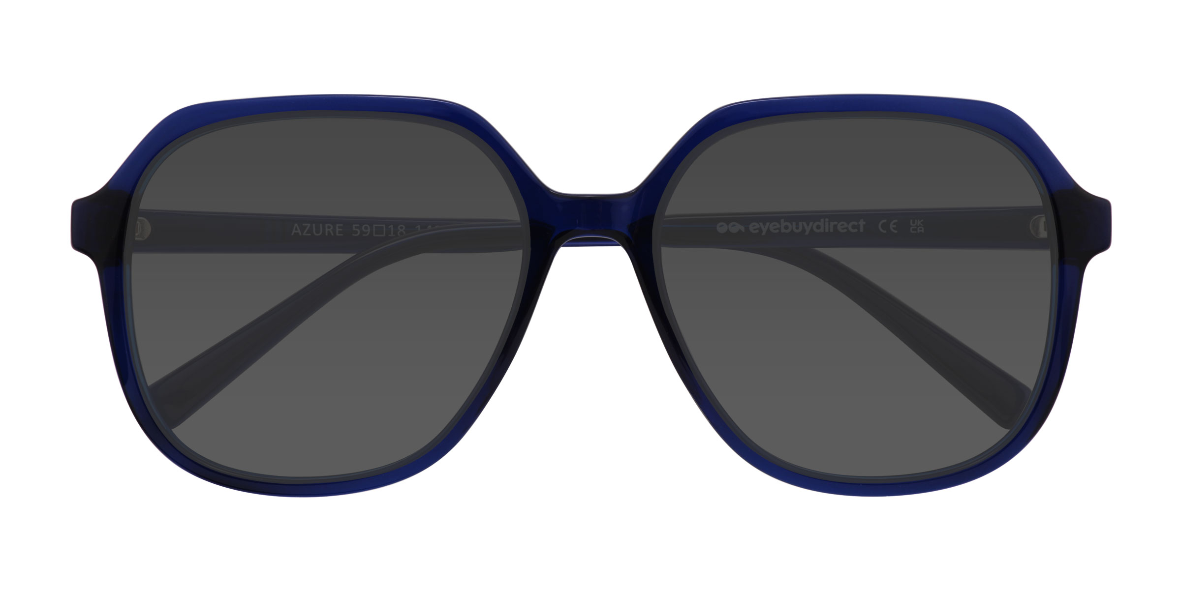 Bleu marine  Azure -  Plastique Lunettes de soleil