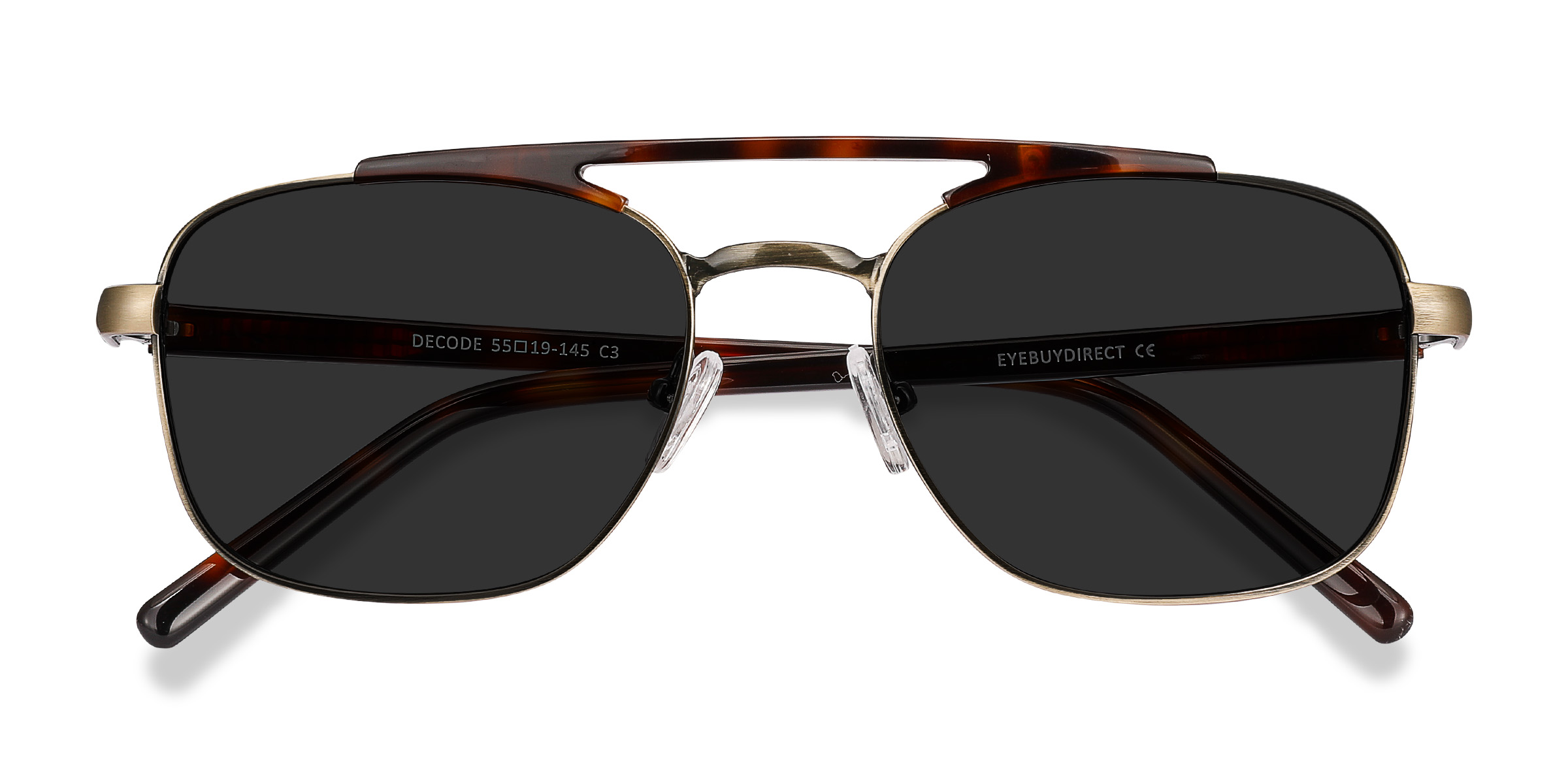 Tortoise Bronze Decode -  Acetate-metal Sunglasses