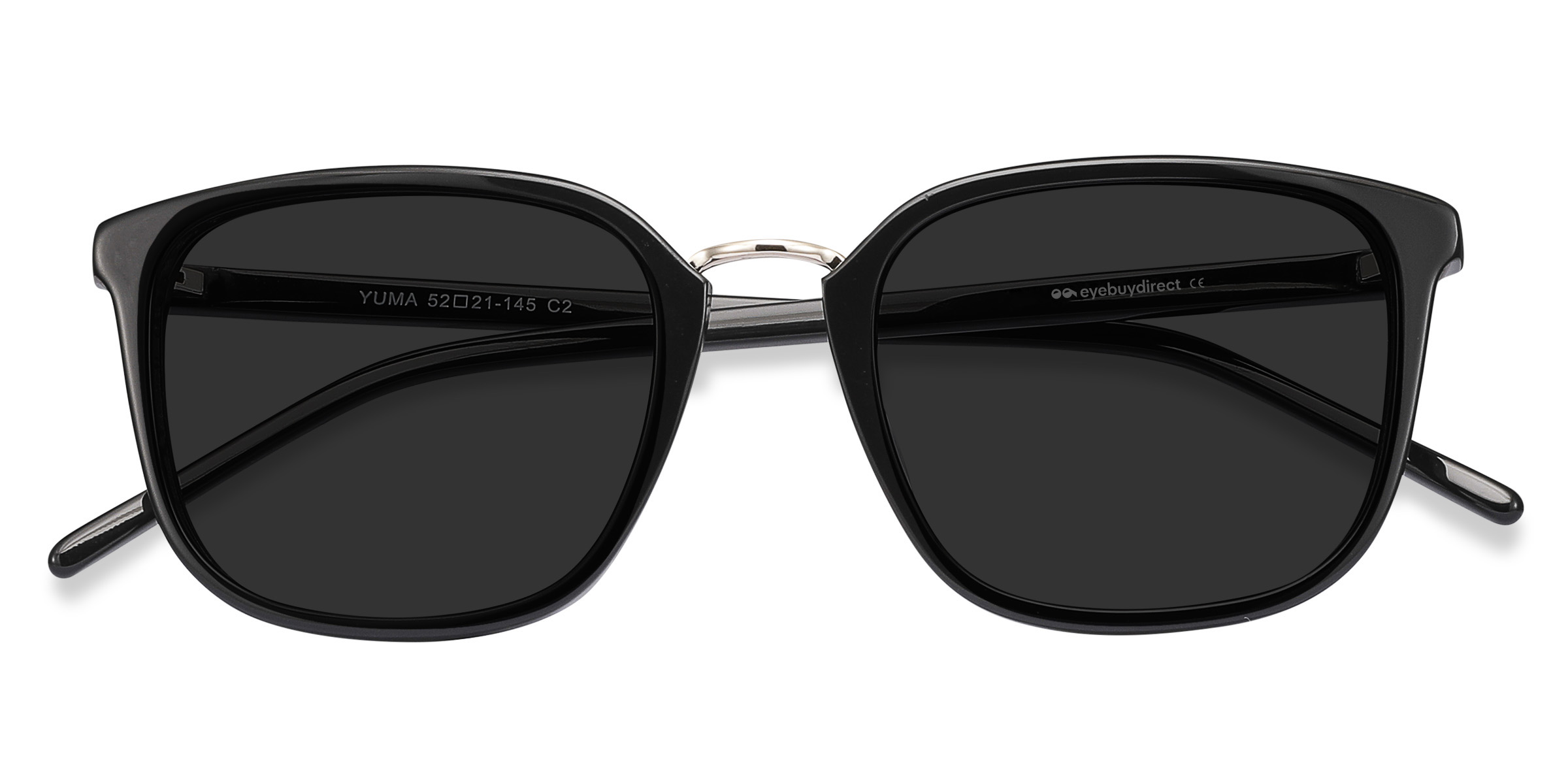 Noir Yuma -  Acetate-metal Lunettes de soleil