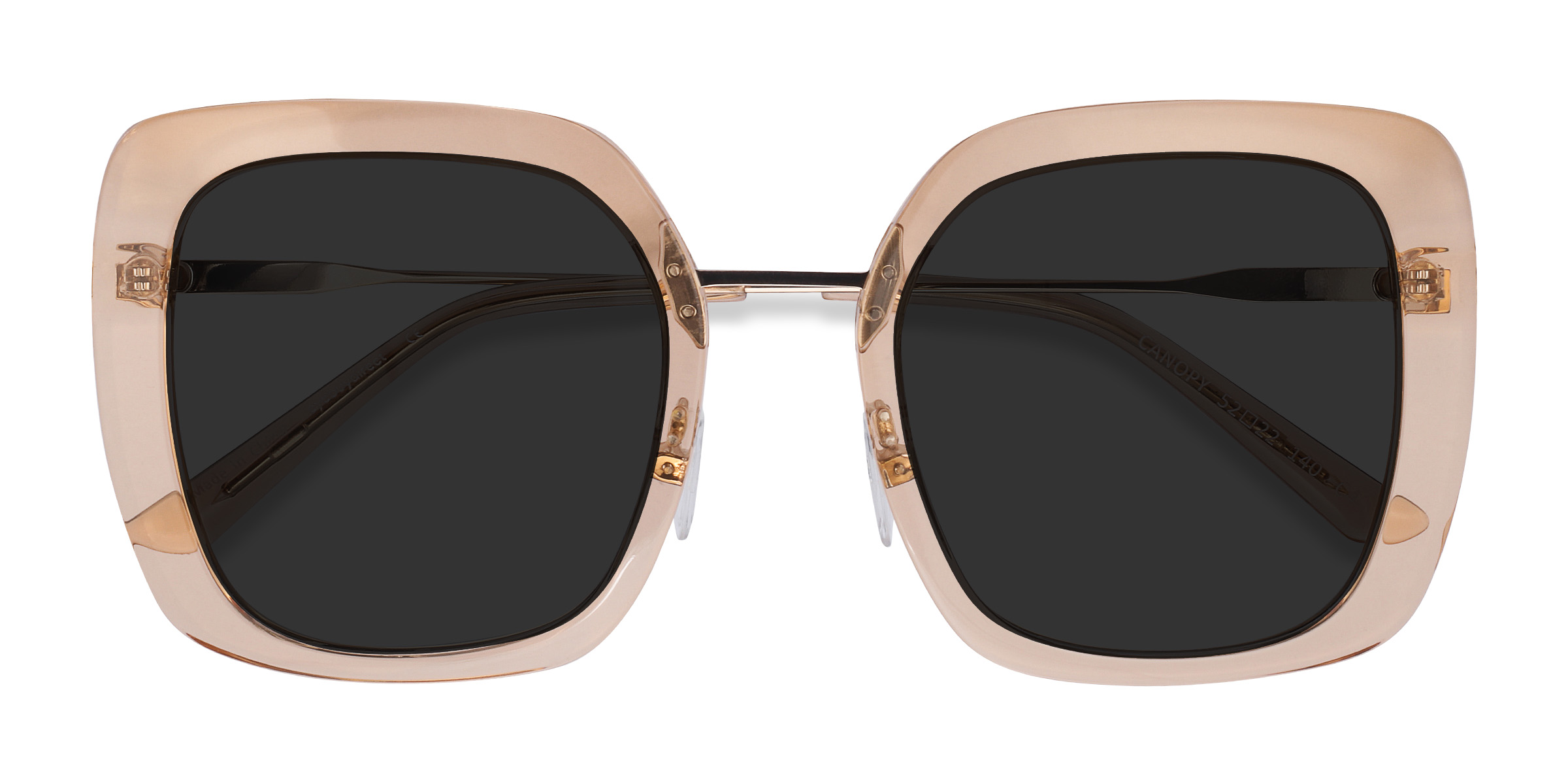 Clear Yellow Canopy -  Acetate-metal Sunglasses