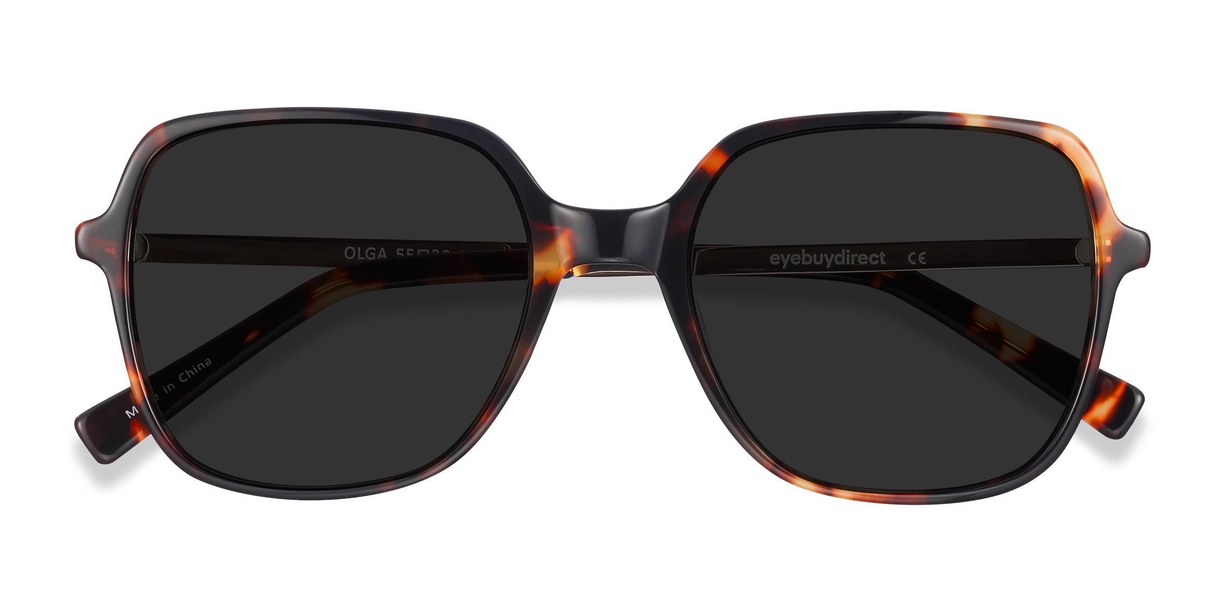 Tortoise & Gold Olga -  Acetate-metal Sunglasses