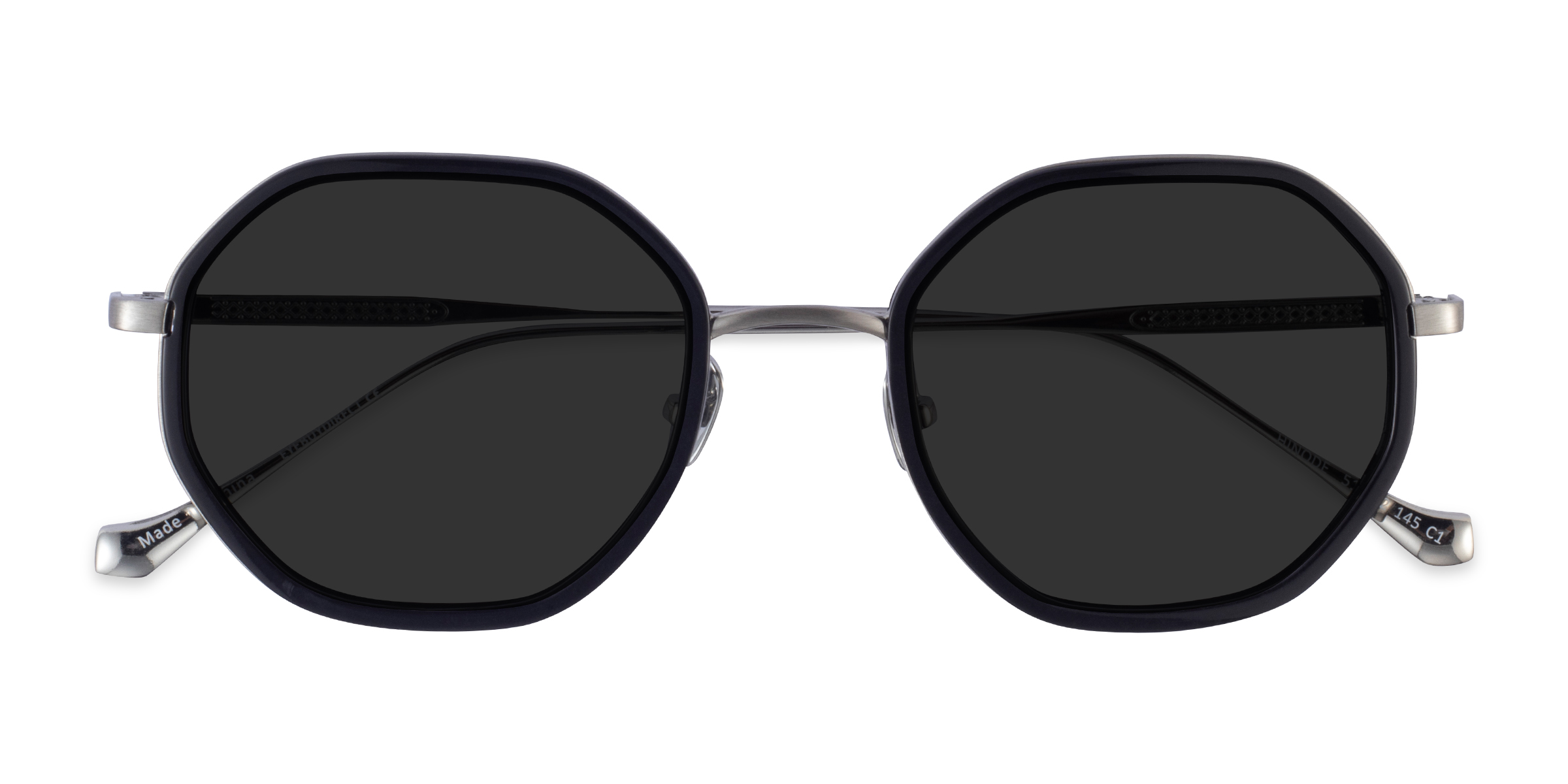 Black Gunmetal Hinode -  Acetate Sunglasses