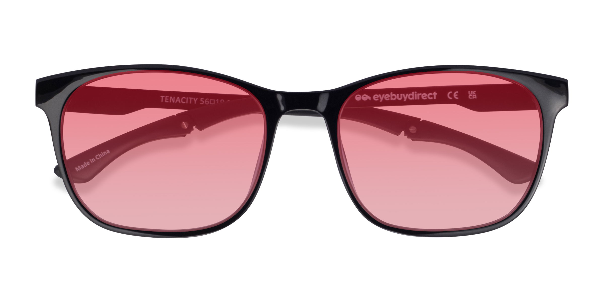 Solid Black Tenacity -  Plastique Lunettes de soleil