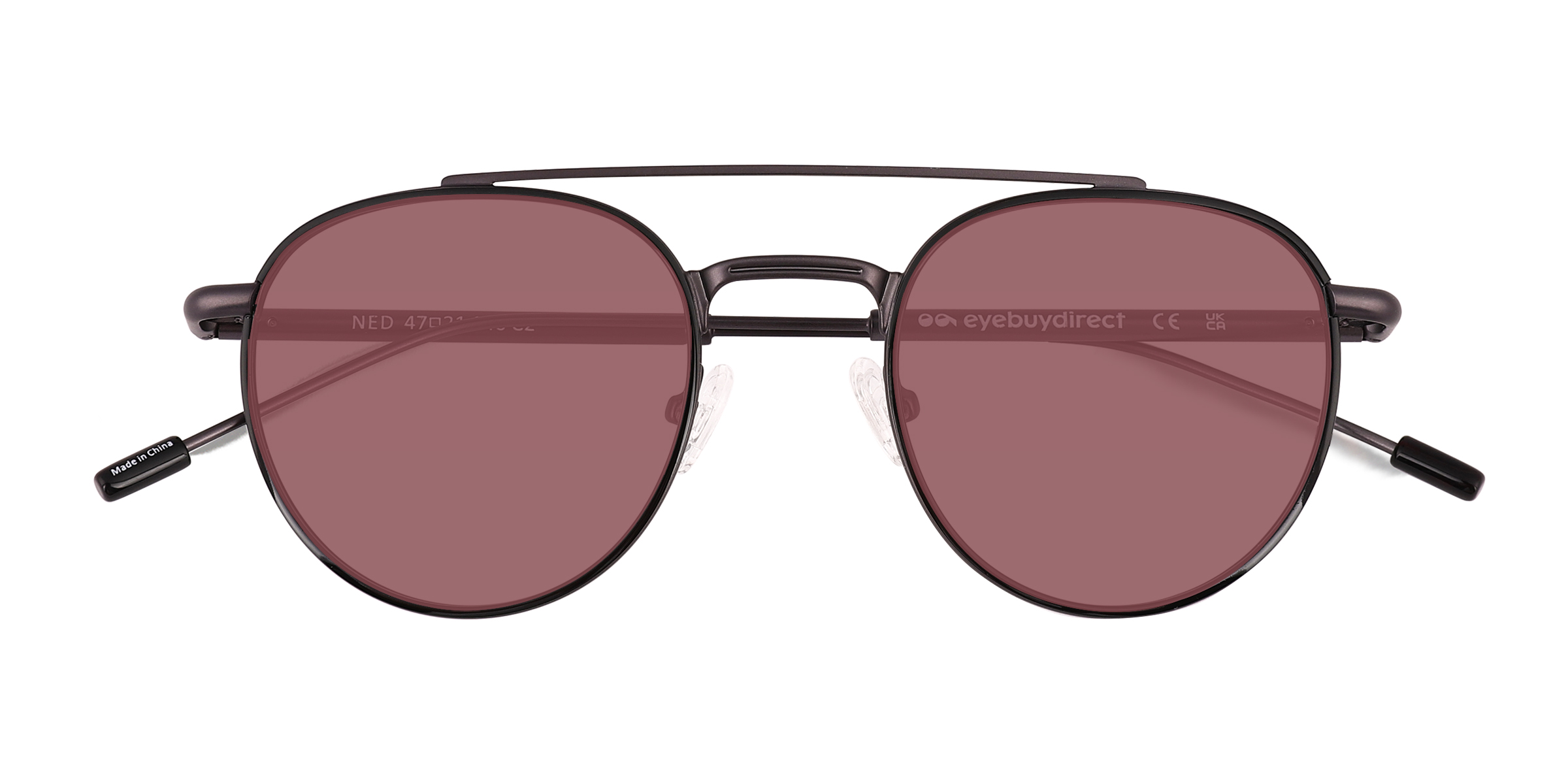 Solid Black Ned -  Acetate Sunglasses