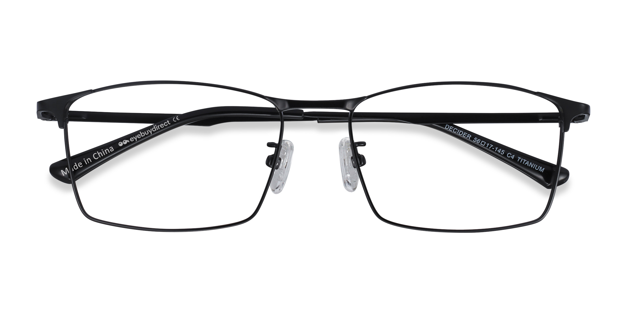 Black Decider -  Titanium Eyeglasses