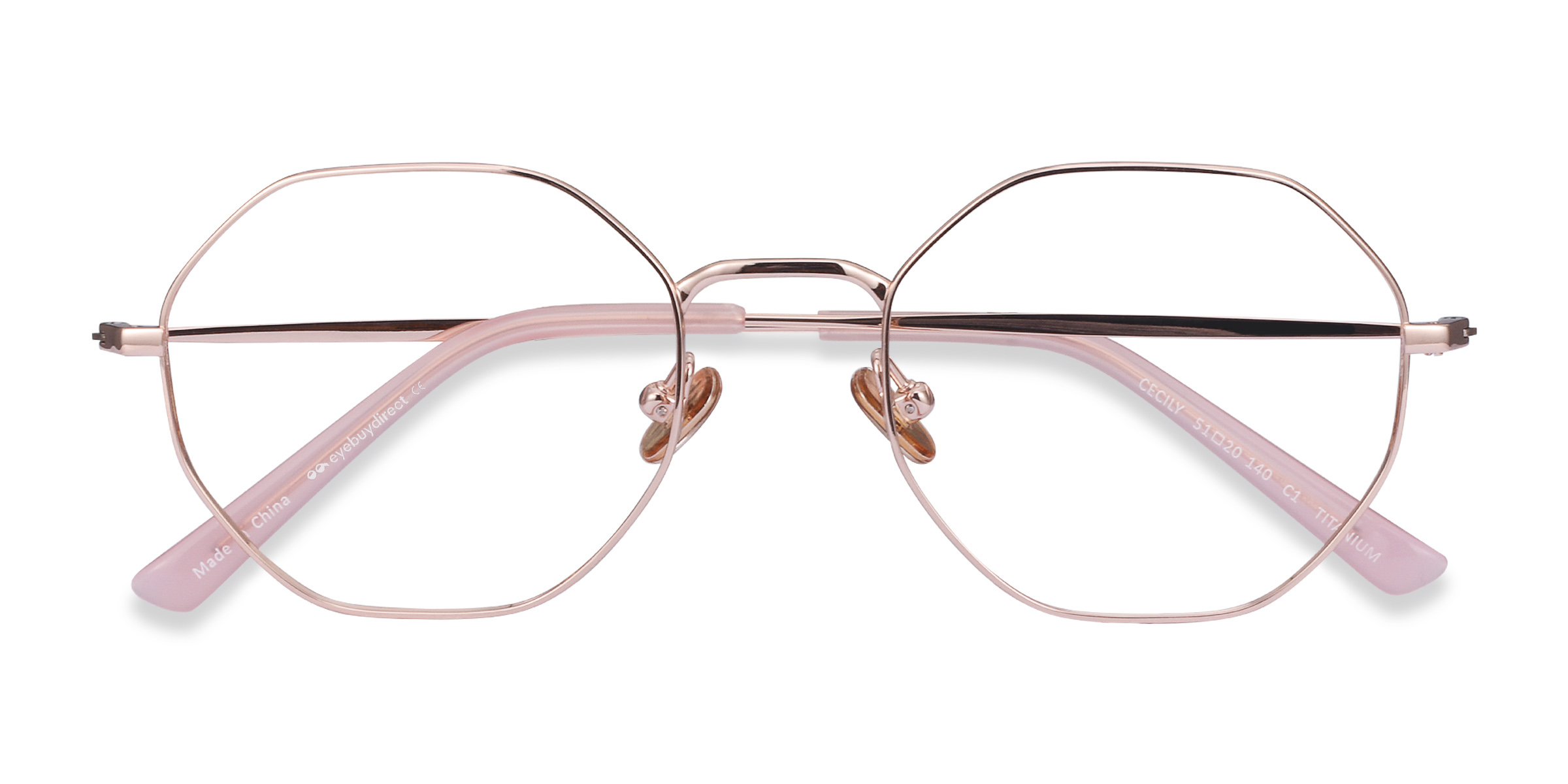 Rose Gold Cecily -  Titanium Eyeglasses