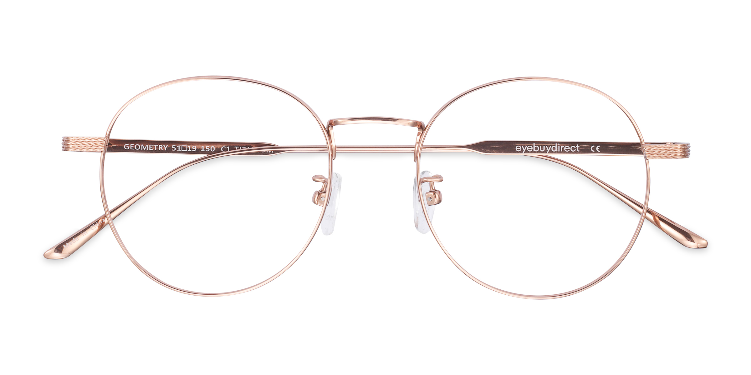 Rose Gold Geometry -  Titanium Eyeglasses