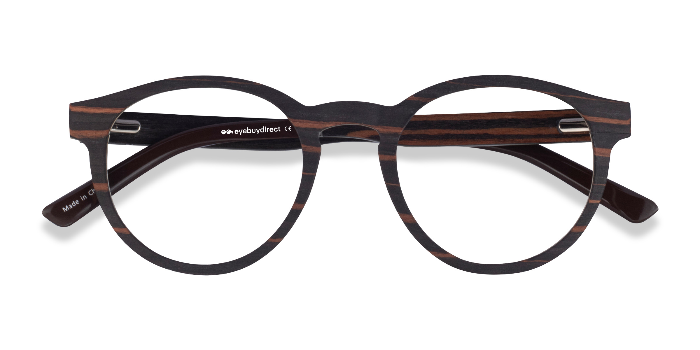 Striped Dark Wood Jungle -  Wood-texture Lunettes de vue