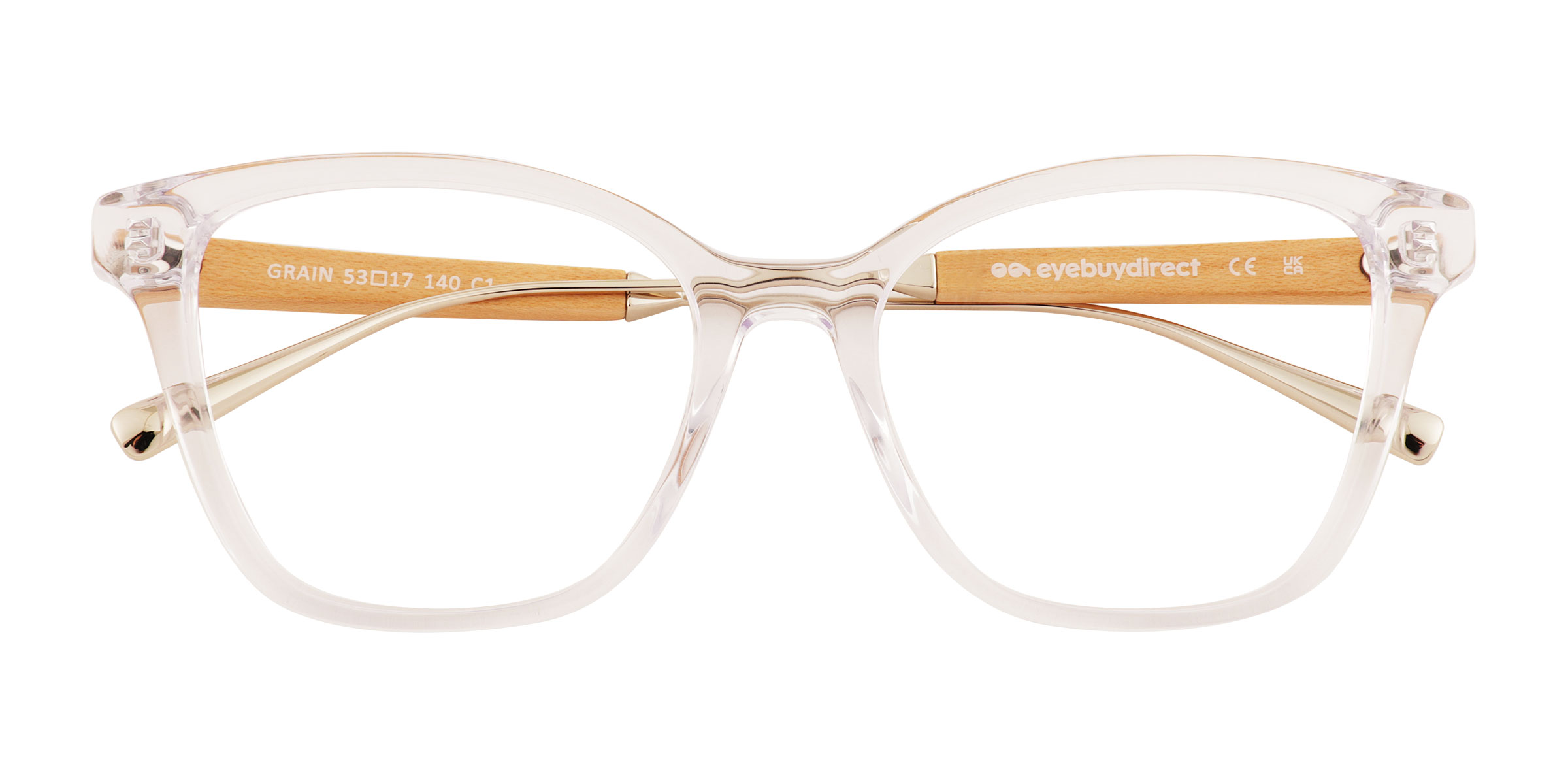 Clear Grain -  Acetate Eyeglasses